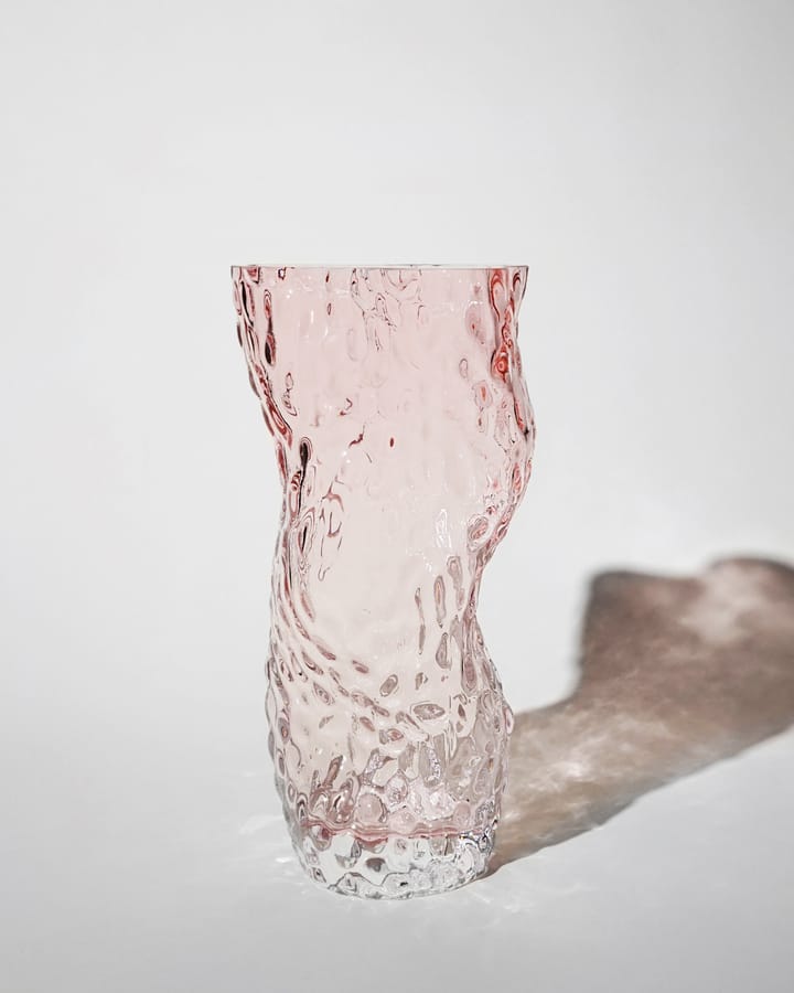 Ostrea Rock vas glas 30 cm - Pale rose - Hein Studio