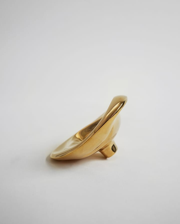 Ripple no. 02 stor knopp - Brass - Hein Studio