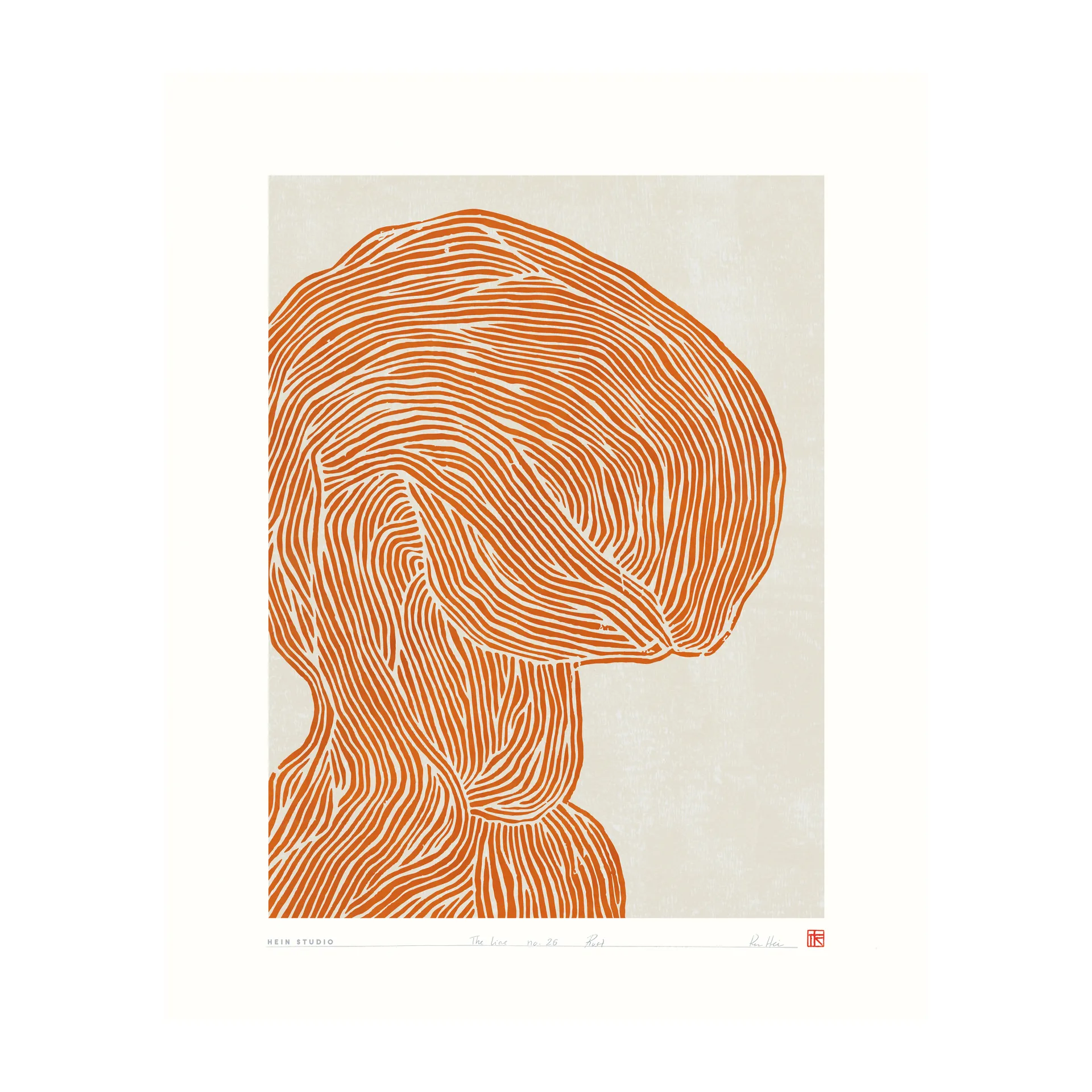 The Line poster 40x50 cm, No. 26 Hein Studio