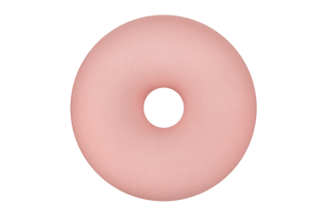 Boa puff Ø114 cm - Cotton candy - Hem