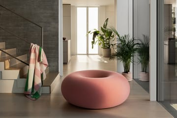 Boa puff Ø114 cm - Cotton candy - Hem