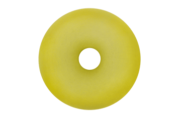 Boa puff Ø114 cm - Sulfur yellow - Hem