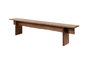 Bookmatch bänk 210 cm - Valnöt - Hem