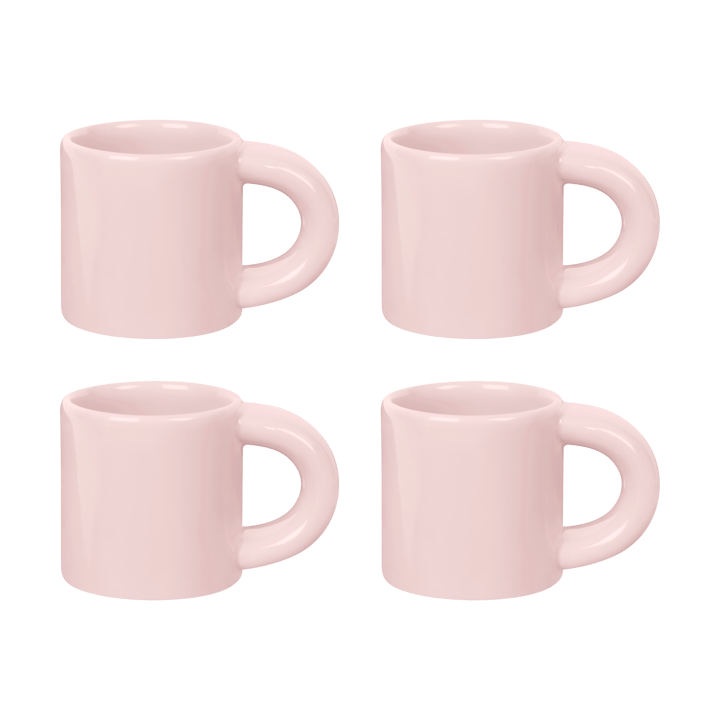 Bronto espressokopp 10 cl 4-pack - Pink - Hem