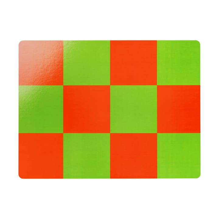 Check bordstablett 30x40 cm 2-pack - Red-green - Hem