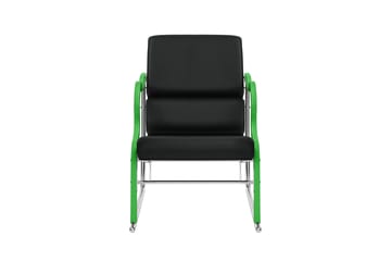 Experiment 501 loungefåtölj - Green-black leather - Hem