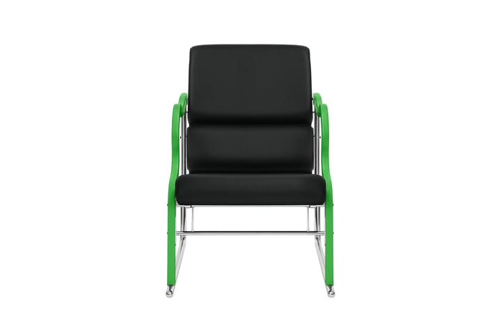 Experiment 501 loungefåtölj, Green-black leather Hem