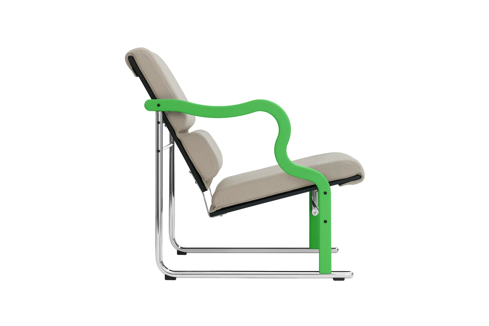 Experiment 501 loungefåtölj, Green-light beige Hem