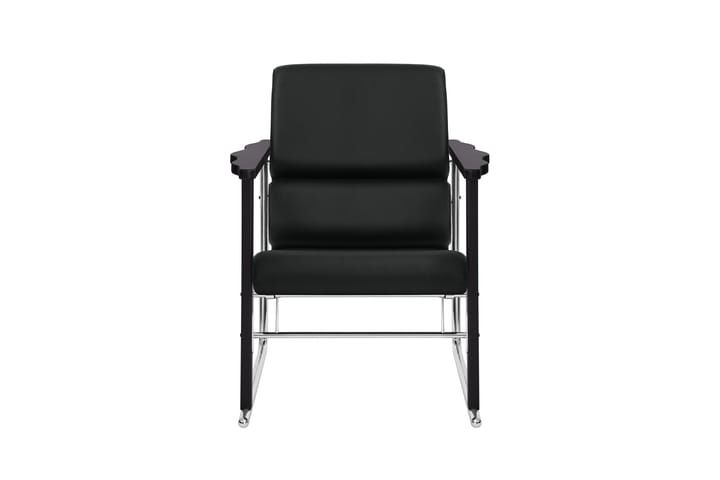 Experiment 502 loungefåtölj, Black-black leather Hem