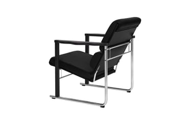 Experiment 502 loungefåtölj - Black-black leather - Hem