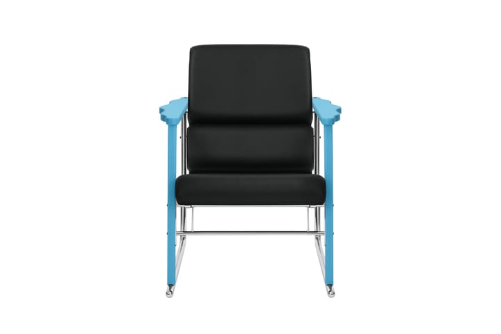 Experiment 502 loungefåtölj, Blue-black leather Hem
