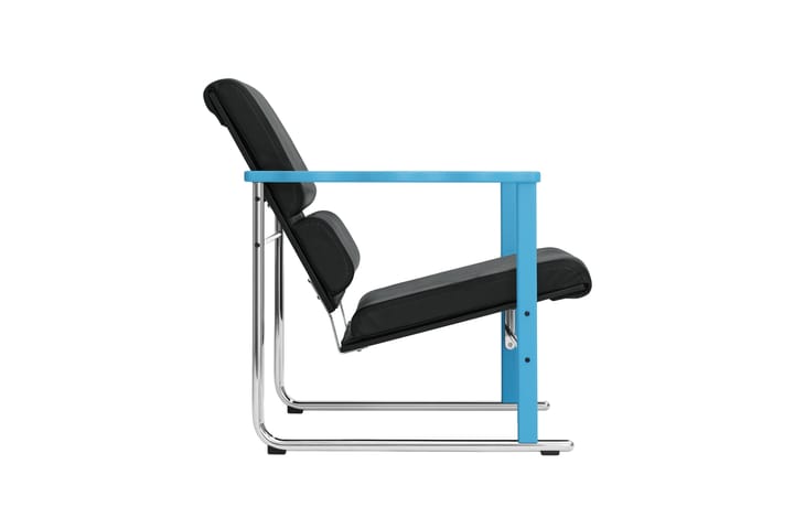 Experiment 502 loungefåtölj, Blue-black leather Hem