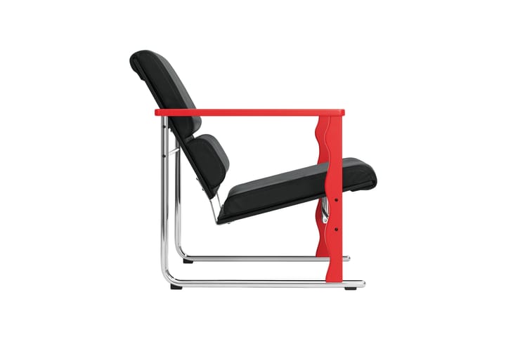 Experiment 503 loungefåtölj, Red-black leather Hem