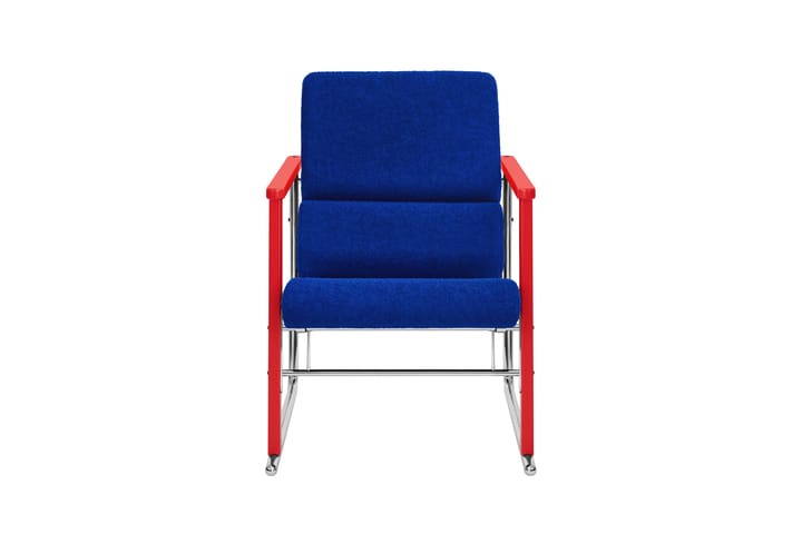 Experiment 503 loungefåtölj, Red-ultramarine Hem
