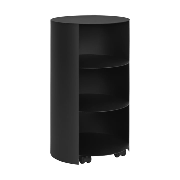 Hide piedestal Ø38x68 cm - Jet black textured - Hem