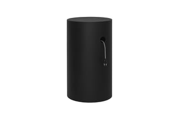 Hide piedestal Ø38x68 cm - Jet black textured - Hem