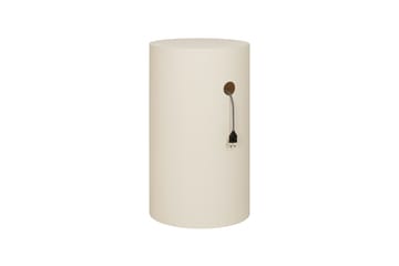 Hide piedestal Ø38x68 cm - Light ivory textured - Hem