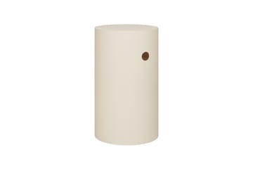 Hide piedestal Ø38x68 cm - Light ivory textured - Hem