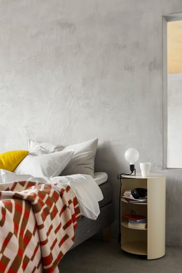 Hide piedestal Ø38x68 cm - Light ivory textured - Hem