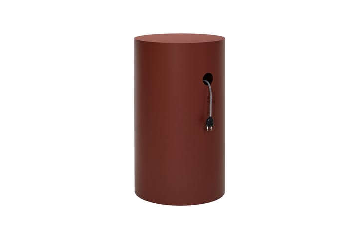 Hide piedestal Ø38x68 cm, Red brown textured Hem