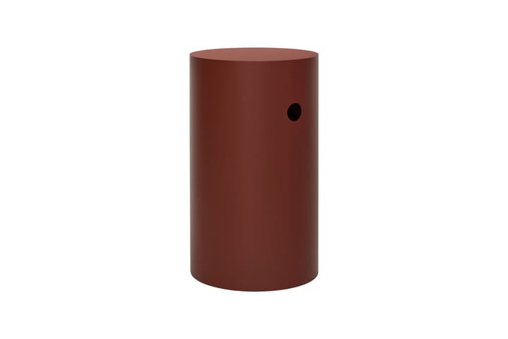 Hide piedestal Ø38x68 cm, Red brown textured Hem