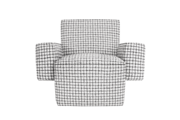 Hunk loungefåtölj - Checkered black/white - Hem