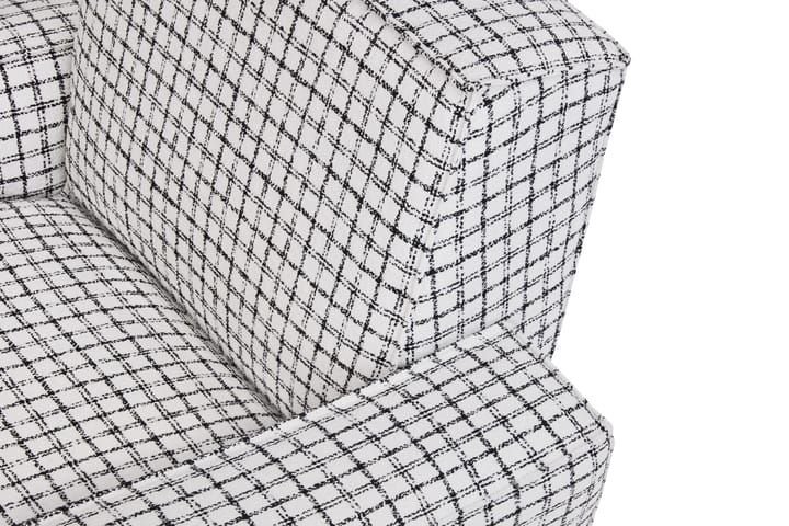 Hunk loungefåtölj, Checkered black/white Hem