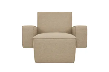 Hunk loungefåtölj med armstöd - Beige - Hem