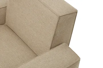 Hunk loungefåtölj med armstöd - Beige - Hem