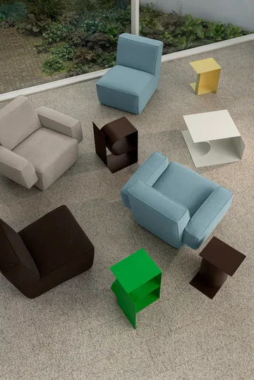 Hunk loungefåtölj med armstöd - Icicle - Hem