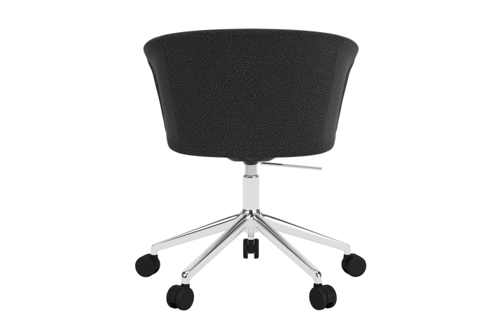Kendo Swivel kontorsstol med 5 hjul, Graphite-polished aluminium Hem