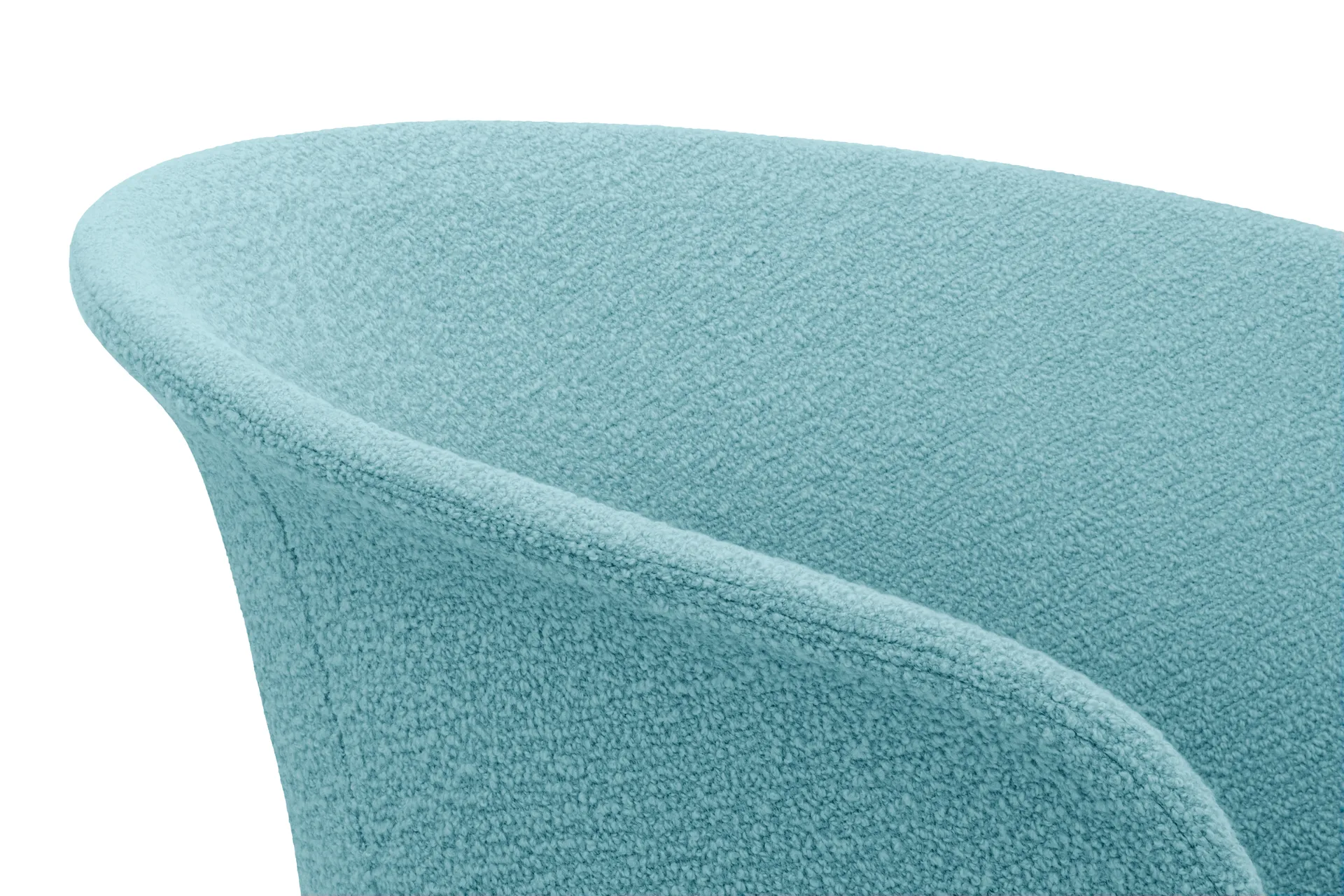 Kendo Swivel kontorsstol med 5 hjul, Icicle-polished aluminium Hem