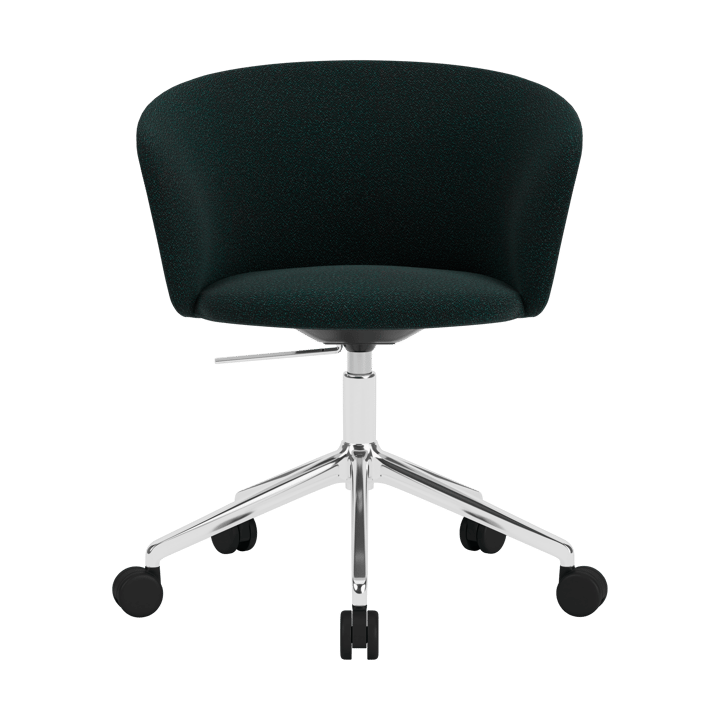 Kendo Swivel kontorsstol med 5 hjul - Pine-polished aluminium - Hem
