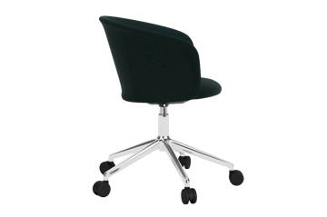 Kendo Swivel kontorsstol med 5 hjul - Pine-polished aluminium - Hem
