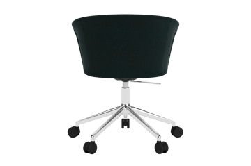 Kendo Swivel kontorsstol med 5 hjul - Pine-polished aluminium - Hem