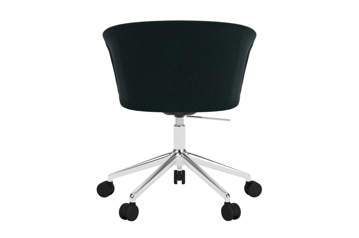 Kendo Swivel kontorsstol med 5 hjul, Pine-polished aluminium Hem