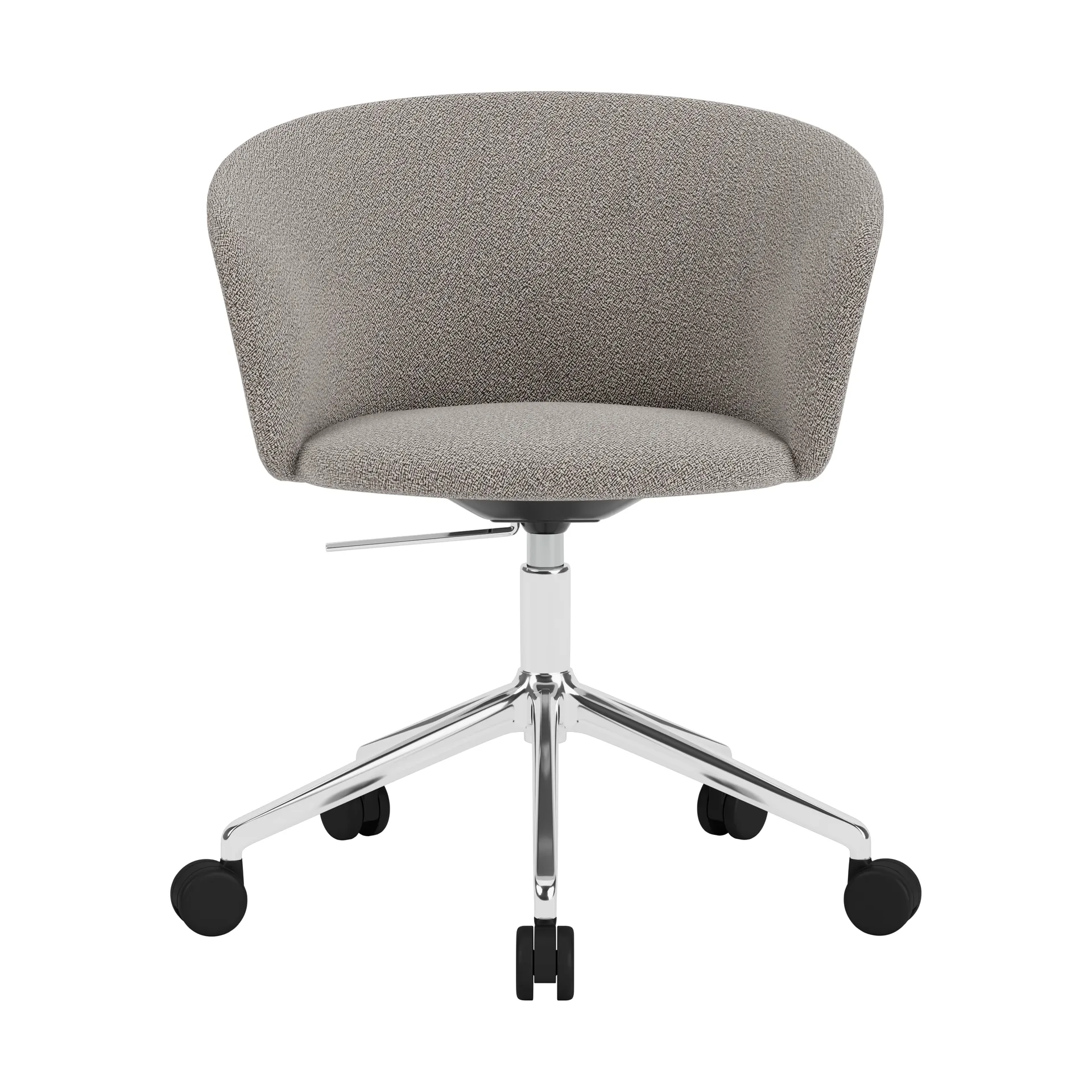 Kendo Swivel kontorsstol med 5 hjul, Porcelain-polished aluminium Hem