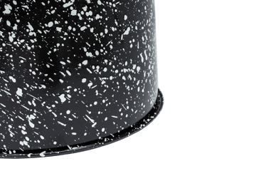 Last pall Ø32x44 cm - Black-white splatter - Hem