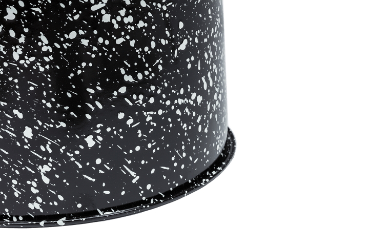 Last pall Ø32x44 cm, Black-white splatter Hem