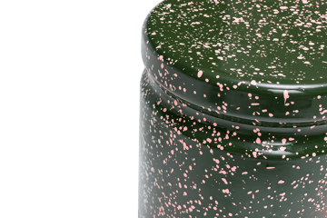 Last pall Ø32x44 cm - Green-pink splatter - Hem