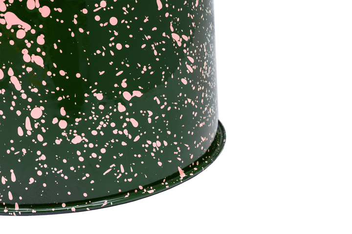 Last pall Ø32x44 cm, Green-pink splatter Hem