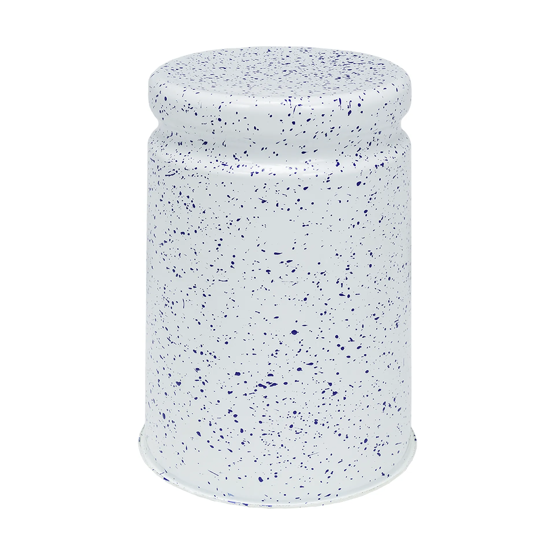 Last pall Ø32x44 cm, White-blue splatter Hem