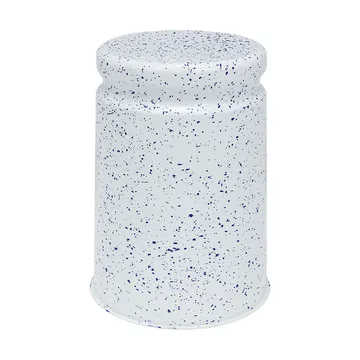 Last pall Ø32x44 cm - White-blue splatter - Hem