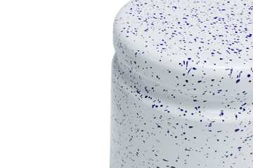 Last pall Ø32x44 cm - White-blue splatter - Hem