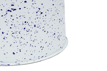 Last pall Ø32x44 cm - White-blue splatter - Hem
