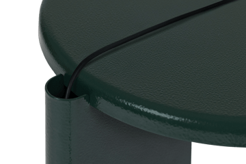 Lolly sidobord 56 cm - Black green gloss - Hem