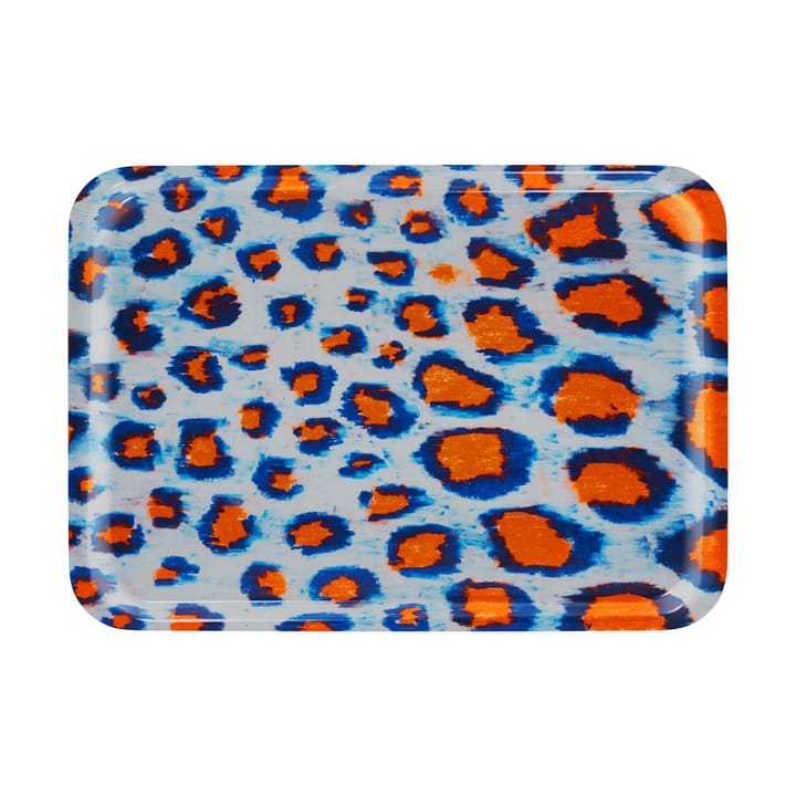 Monster bricka Medium 37x53 cm - Coral-white-ultramarine blue - Hem