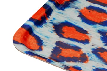 Monster bricka Medium 37x53 cm - Coral-white-ultramarine blue - Hem