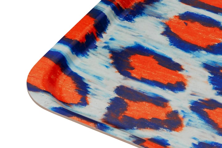 Monster bricka Medium 37x53 cm, Coral-white-ultramarine blue Hem
