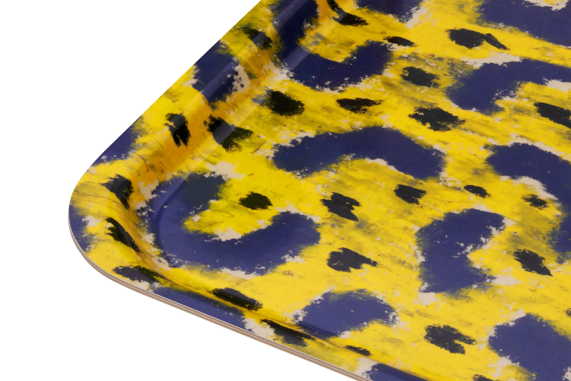 Monster bricka Medium 37x53 cm, Ochre yellow-grey-black Hem